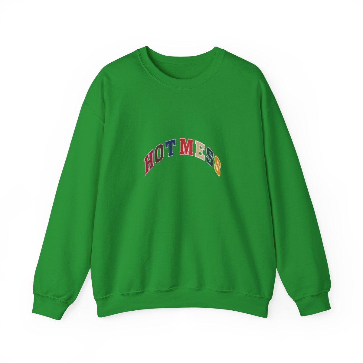 Alix Earle Hot Mess Varsity Heavy Blend™ Crewneck T-Shirts - alternate angle 3, merchandise
