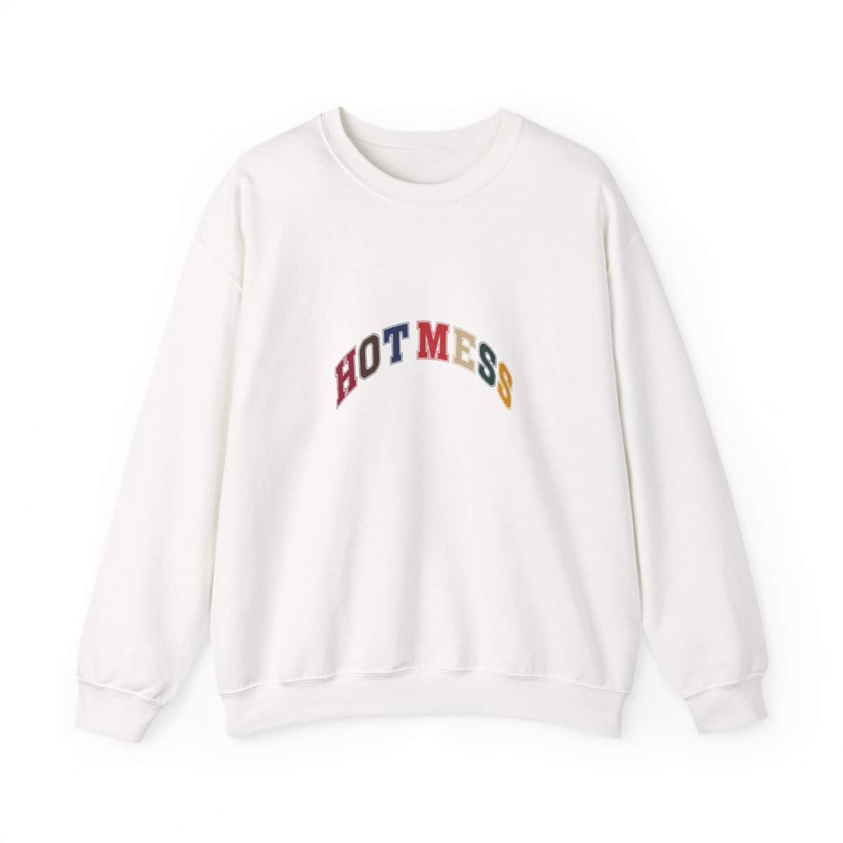 Alix Earle Hot Mess Varsity Heavy Blend™ Crewneck T-Shirts