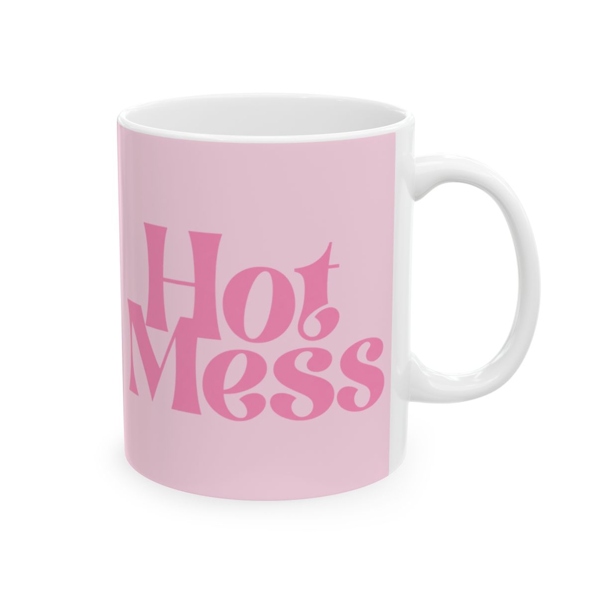 Hot Mom Mug | Pink Retro Script Ceramic Mug | Alix Earle & Ashtin Earle Merch | Earl Meets World Merch