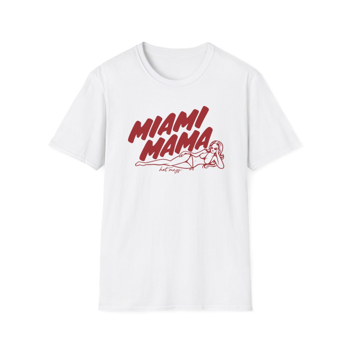Miami Mama T-Shirt | Retro Script Pinup Graphic | Alix Earle & Ashtin Earle Merch | Earl Meets World Merch