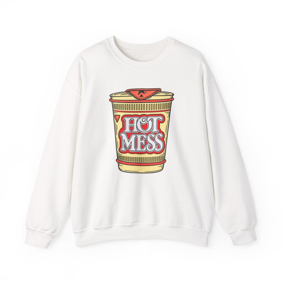 Hot Mess Ramen Cup Sweatshirt | Retro Instant Noodle Graphic | Alix Earle & Ashtin Earle Merch | Earl Meets World Merch