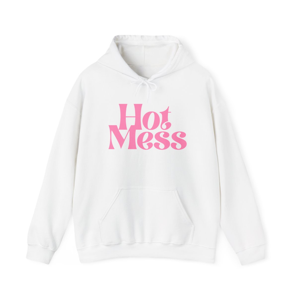 Hot Mess Hoodie | Pink Retro Script | Alix Earle & Ashtin Earle Merch | Earl Meets World Merch