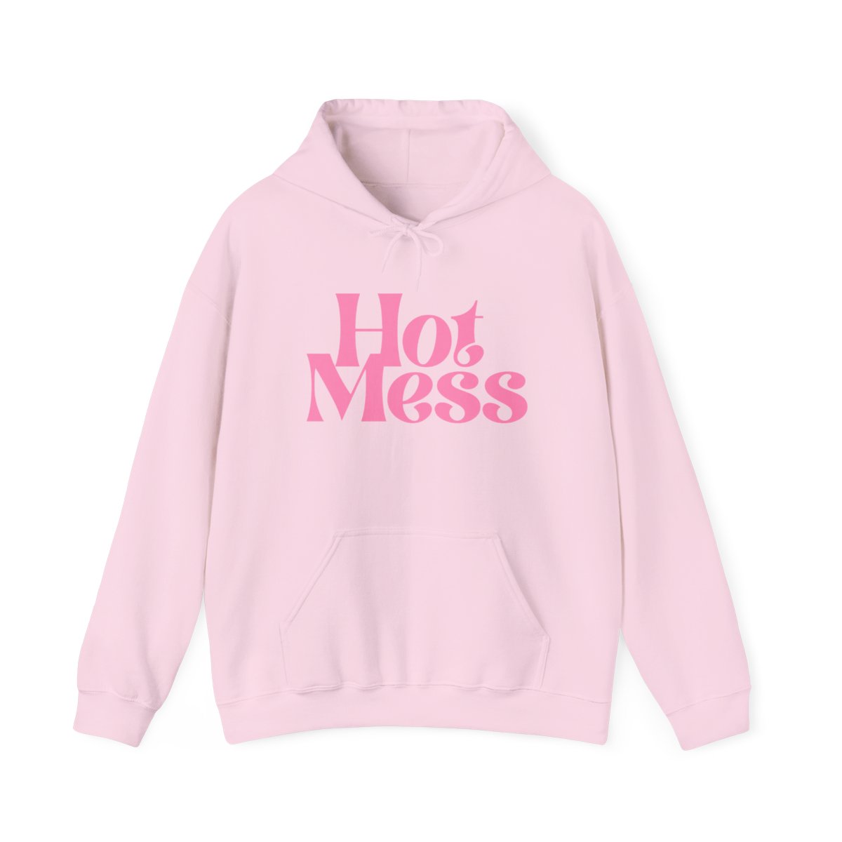 Hot Mess Hoodie | Pink Retro Script | Alix Earle & Ashtin Earle Merch | Earl Meets World Merch - alternate angle 4, merchandise