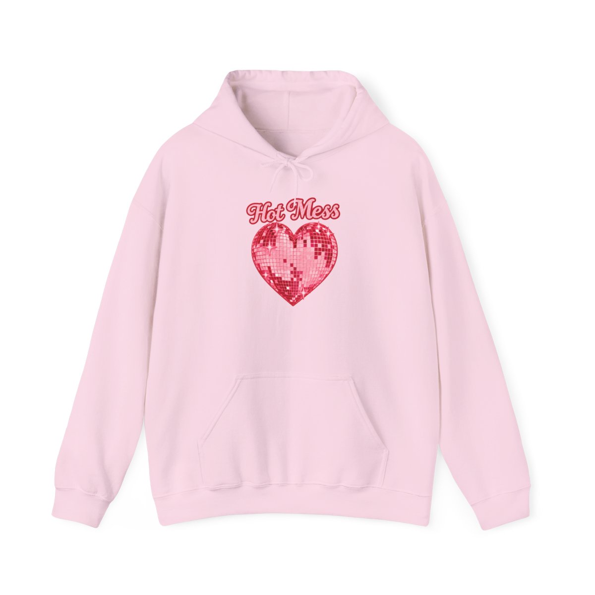 Hot Mess Heart Hoodie | Sequin Heart Graphic Sweatshirt | Alix Earle & Ashtin Earle Merch | Earl Meets World Merch - alternate angle 4, merchandise